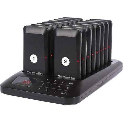 Système de radiomessagerie pour restaurants, portée de 300 m, 16 radiomestres et bipeurs pour la restauration. (1/3)