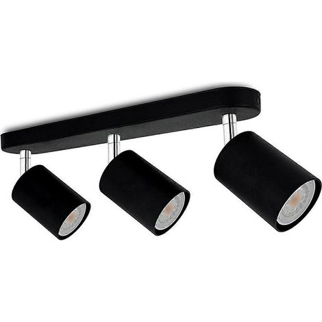 Lustre plafonnier LED anti-éblouissement à trois têtes (1/5)