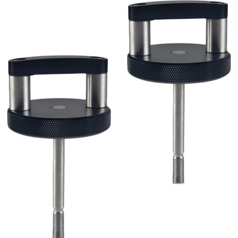 Schwarzer, ringförmiger Aluminium-Freilaufknopf für Jeep Wrangler (2007–2018) (1/5)