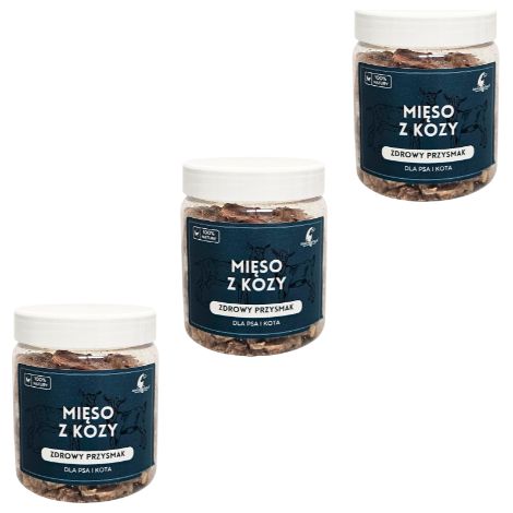 3x gefriergetrocknetes Ziegenfleisch 90g für Hunde und Katzen B-Vitamine Zink für ein starkes Immunsystem Omega-3- und Omega-6-Fettsäuren Gesunder Leckerbissen