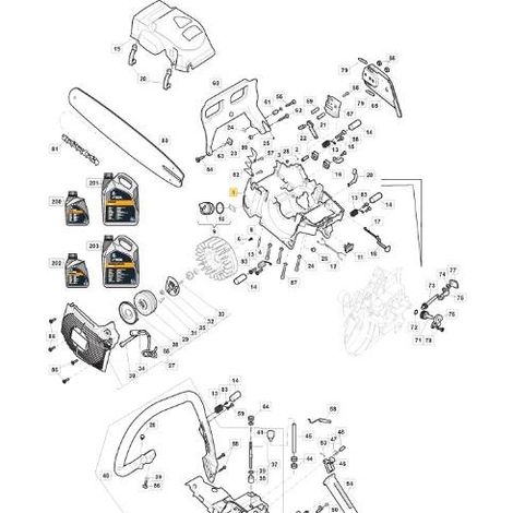 MOTORKURBELGEHÄUSE, ORIGINAL GELB STIGA - 118800939/0