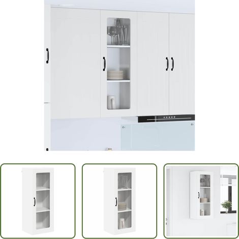 vidaXL Küchenorganisation -  Küchenschrank Weiß 40 x 31 x 100 cm Holzwerkstoff (1/5)