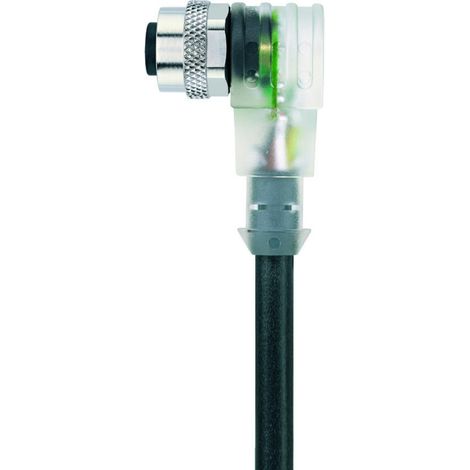 Escha 8045237 Sensor-/Aktor-Steckverbinder, konfektioniert M12 Buchse, gewinkelt 2.00 m Polzahl Sens (1/3)