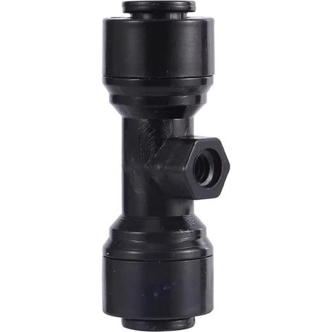Adatto per raccordi per tubi, 10 pezzi, raccordo passante da 1/4 di pollice (6,35 mm), raccordo a T, gomito, raccordo per acquario a collegamento rapido, adattatore per sistema di osmosi inversa