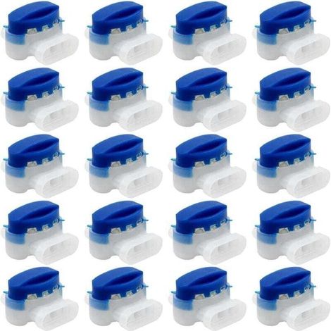 20 Pièces connecteurs de câble, 314 connecteurs de câble remplis de gel résines terminaux, connecteur Étanche raccords de câbles pour jardin extérieur robot voiture Tondeuse (1/4)