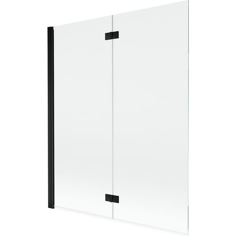 Mexen Mist Duschabtrennung 2-flügelig links 140 x 150 cm, transparent, schwarz - 8A9-140-002-70-00-L (1/5)