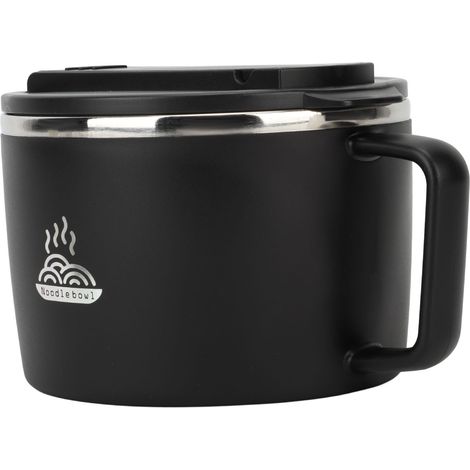 1200 ml Edelstahl-Nudelschüssel mit Essstäbchen, Löffel, Gabel und Deckel, tragbar fürs Büro (1/5)