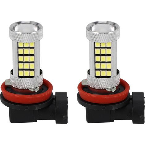 Pcs H11 H8 H9 Blanc 6000K 850Lm 2835 66SMD Auto LED Lampe de Brouillard Day Running Light pour (1/2)