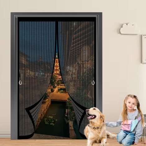 Moustiquaire Magnetique Porte 74 x 122 cm Anti-Moustiques (1/5)