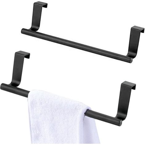 2 Porte Torchon Cuisine, Accroche Torchon, Rail de Suspension en Acier Inoxydable Pour Cuisine Et Salle de Bain, Porte Serviette Salle de Bain Sans Percage,Porte Torchon (1/5)
