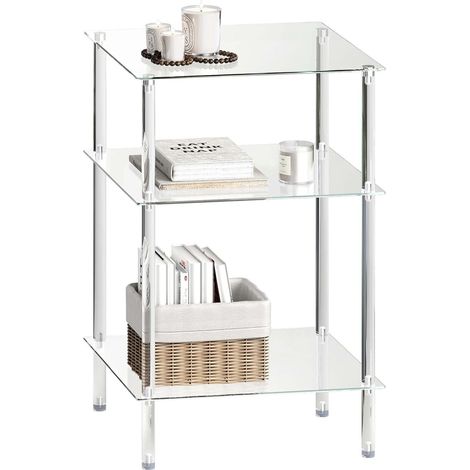 Table D'appoint Verre Transparent Bout De Canape (1/5)