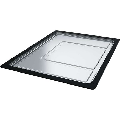 Franke Accessori - Gocciolatoio estraibile, 326x440x22 mm, acciaio inox/plastica nera 112.0204.360