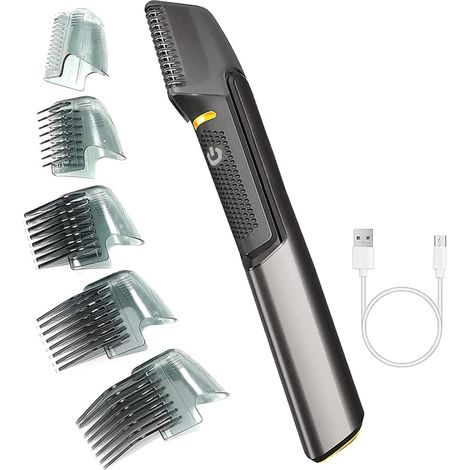 Wiederaufladbarer Haarschneider für Herren, Kammtrimmer und Präzisionstrimmer, kabelloser Barttrimmer für das Herrenpflege-Set