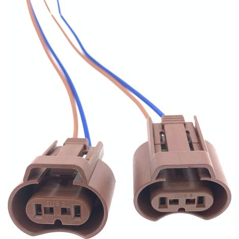 Connector for halogen headlight 9005 HB3 9006 HB4, socket for LED bulb, wiring harness for fog lights (low/high beam). (1/5)