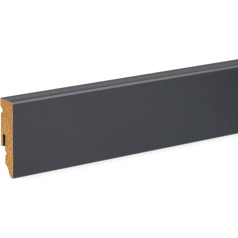 Neuhofer Fußleiste 240 cm x 58 x 15 mm dunkelgrau Sockelleisten & Fußleisten (1/3)