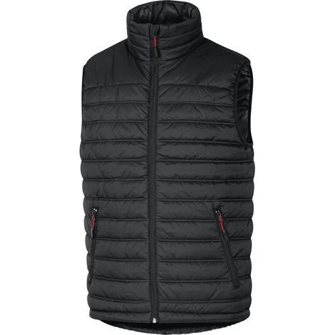 Delta-plus Gilet Doudoune T2XL nero e rosso sicurezza