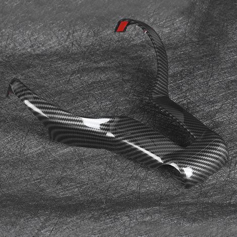Cache de volant M Sport compatible avec BMW F80 M3, F82, F83 M4, F10, M5, F06, F12, F13, M6, F15, X5M et F16, style fibre de carbone (1/5)