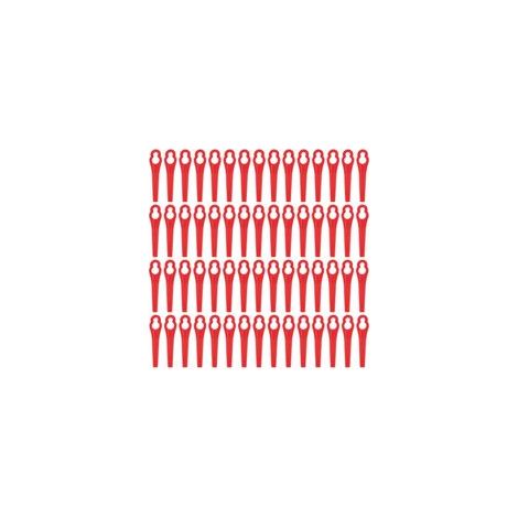 Lames Plastique 60 Pcs Lames Coupe Plastique Lames Plastique Rechange pour Jardin Pelouse Tondeuse Accessoires, Lames en Plastique de Rechange H247 (1/5)