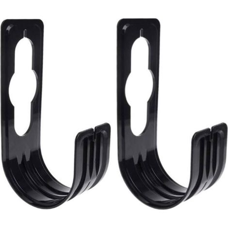 2er-Set Gartenschlauchhalter – Gartenschlauchhalter, Schlauchhaken, Schlauchaufbewahrungsgestell, flexibler Schlauchhalter, Schlauchhaken für den Garten, schwarz