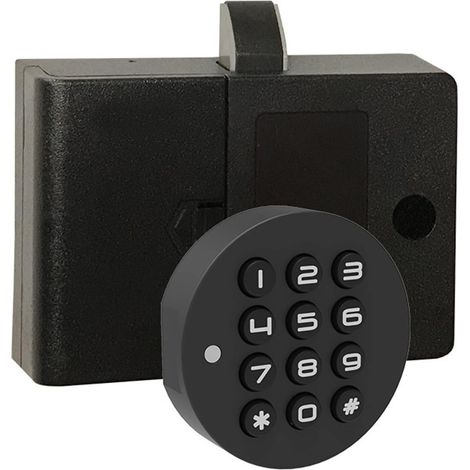 Serrure de porte intelligente Serrure de mot de passe tiroir serrure de porte Anti-theif Mini Code casier armoire salle de sport armoire électrique serrure de porte intelligente serrure de fichier (1/5)