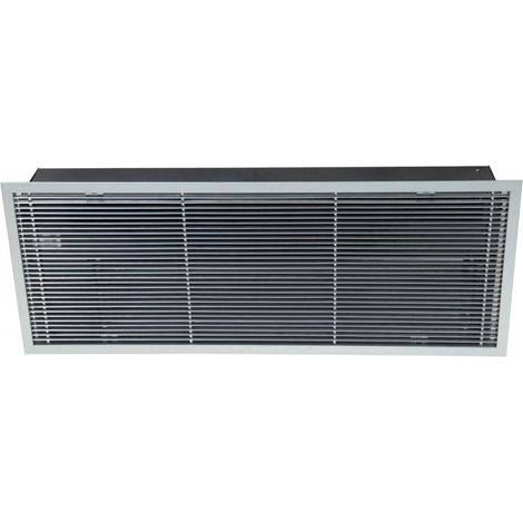 Rideau d'air chaud/air ambiant, encastrable, batterie à eau 10kW, long 1148 mm S&P (UNELVENT) 680130