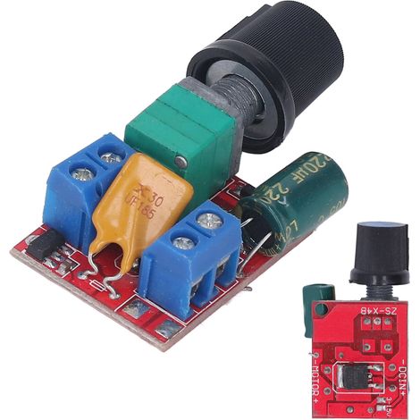 Régulateur de vitesse moteur DC avec fusible auto-récupérant, variateur PWM 1%-100%, carte contrôleur pour éclairage LED, 90W, 5V-35V (1/5)