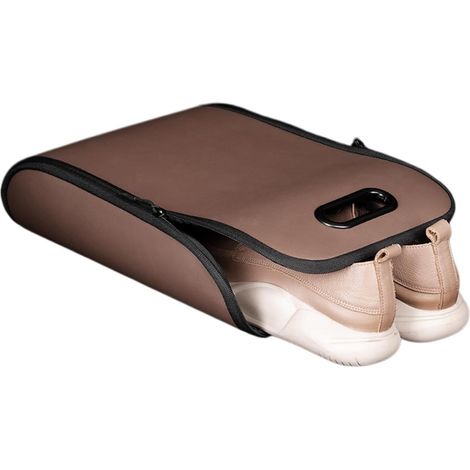 Boîte de rangement pour chaussures de véhicule Conteneur à chaussures en similicuir de coffre,Porte-bottes portable dans le coffre Pour camping-car, berline, maison, entrée, hôtel, salle de sport, (1/5)