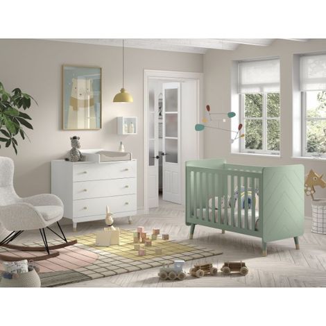 Ensemble bébé Billy - Lit bébé, commode et table à langer - (1/5)