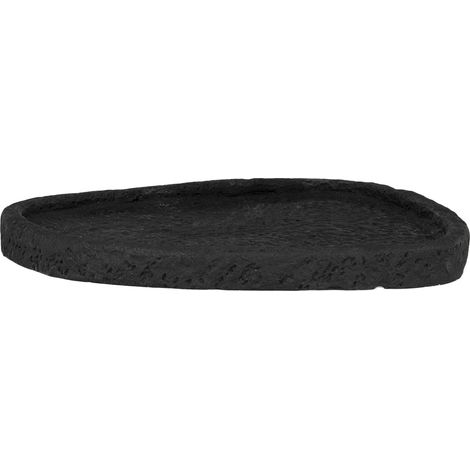 Vassoio decorativo in cemento nero 26,5x26x2 cm