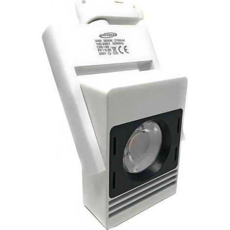Trade Shop - Proyector Led Cob X Carril 30w Luz 6500k 4000k 3000k Ajustable F30w-5a -