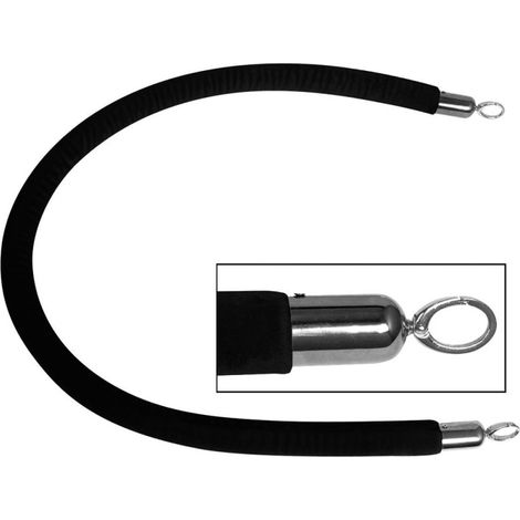 Corde pour poteau d'hôtel, noire, L 1500 mm - Stalgast