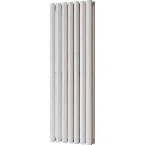 Omeara - White Vertical Radiator H1200mm x W406mm Double Panel (1/3)