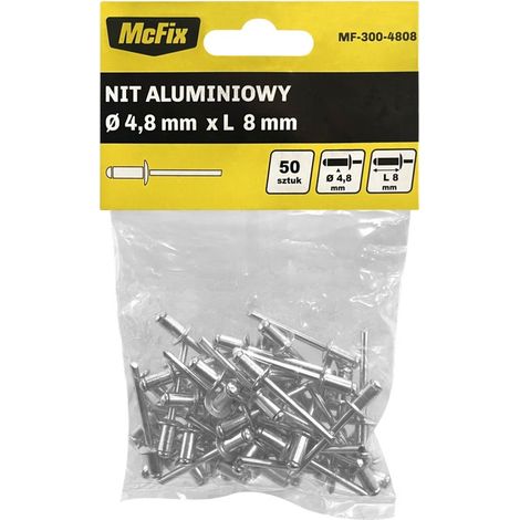 Remaches de aluminio OP-50 PCS 4.88MM - MF-300-4808 (1/2)