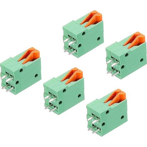 PCB Ressort Bornier Connexion KF141V 150V 2A 2.54mm 2 Positions pour PCB Tableau Électroniques Ordinateurs Paquet de 5 (1/4)