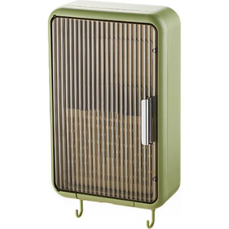 Porte-baguettes mural, organisateur de baguettes avec couvercle, égouttoir et anti-poussière, vert