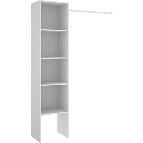SUIT Armario Kit Vestidor Columna y Barra Blanco (1/3)