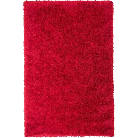 Tappeto pelo lungo 200 x 300 cm Rosso Cide