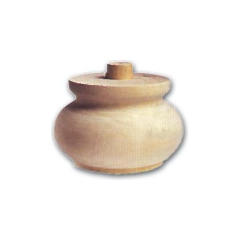 Gamba per Mobili a Cipolla in Legno di Ontano 75x55 mm Art. 03.0017 (1/2)