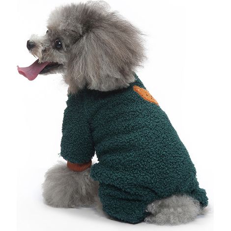 Pyjama une pièce pour animaux de compagnie Vêtements pour animaux à quatre pattes Vêtements d'automne et d'hiver