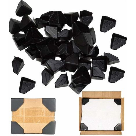 200 Pièces Protège-Coin en Plastique pour Carton d'Expédition, Coins de Protection Sécurité pour Bords Tranchants et Arêtes Vives (1/4)