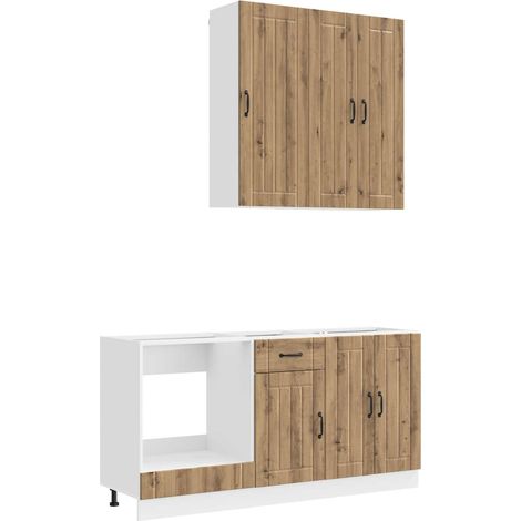 Kitchen Unit LUCCA 5 pcs Artisan Oak Engineered Wood vidaXL