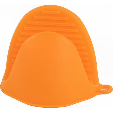 Lot de 2 gants de cuisine en silicone anti-chaleur et antidérapants pour four micro-ondes, isolants thermiques, doigts protégés. (1/5)