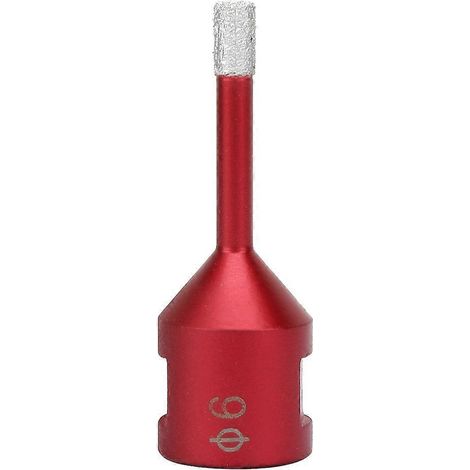 Foret à noyau brasé sous vide pour trous dans le bois, scie cloche, scie cloche pour meuleuse d'angle (6 mm)