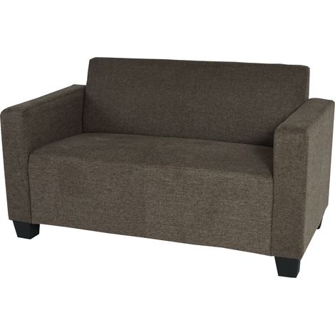 2er Sofa Couch Moncalieri Loungesofa Stoff/Textil braun (1/5)