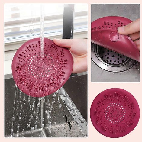 Passoire d'évier jetable, attrape-cheveux de douche, autocollants en maille, couvercle attrape-poils de chien pour douche, autocollants en maille, filtre en maille, passoire d'évier autocollante, supp