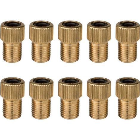 10 Ventiladapter – Presta- und Schrader-Ventiladapter für Fahrräder – mit Dichtungsring (1/5)