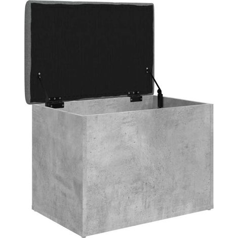 Storage Bench Concrete Grey 62x42x45 cm Engineered Wood vidaXL