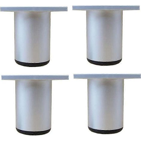 Ensemble de 4 pieds de meuble réglables en métal de 6 cm, avec vis de rechange (1/5)