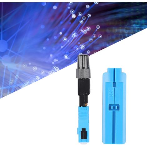 20 Connecteurs Rapides Fibre Optique Télécoms, Réutilisables et Encastrés, Haute Qualité (1/5)