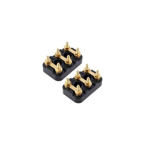 Satz mit 2 M4 50 x 32 mm Elektromotor-Klemmenblöcken, geeignet für die meisten Elektromotoren und Generatoren (1/5)